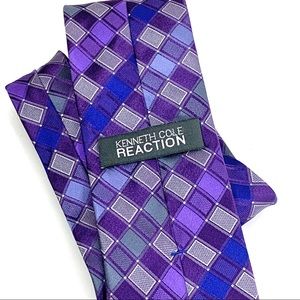 Kenneth Cole Reaction Tie Blue Silk